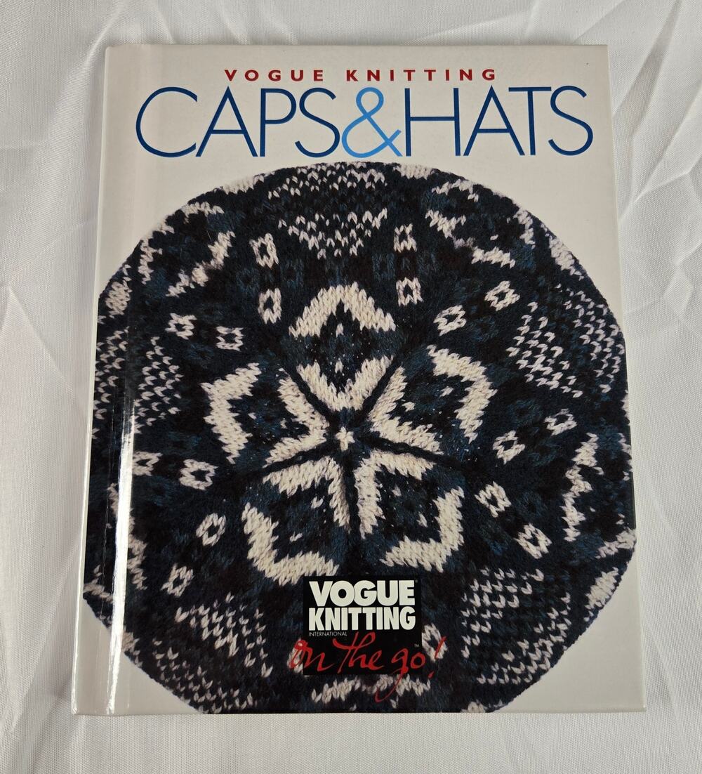 Vogue Knitting on the Go: Caps & Hats HC 1999 1st Ed. Grandma Hobbies Yarn Craft